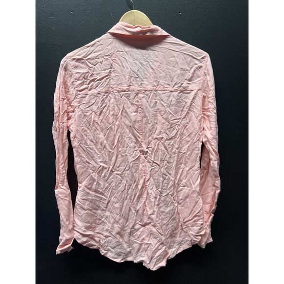 Abercrombie & Fitch Shirt Women Small Pink Casual Button Down - Picture 3 of 4